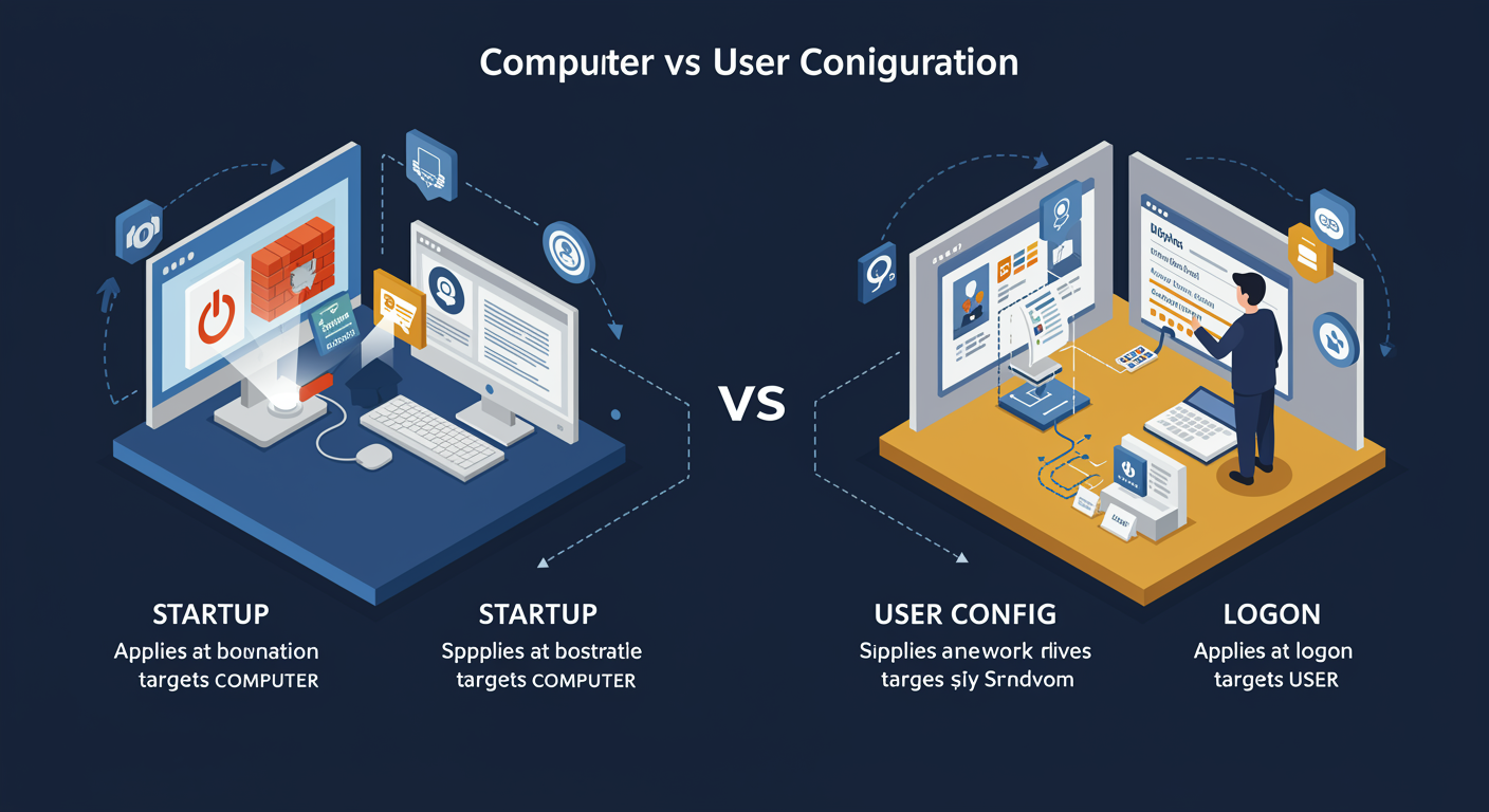 Computer Configuration vs User Configuration, illustrated TLDR