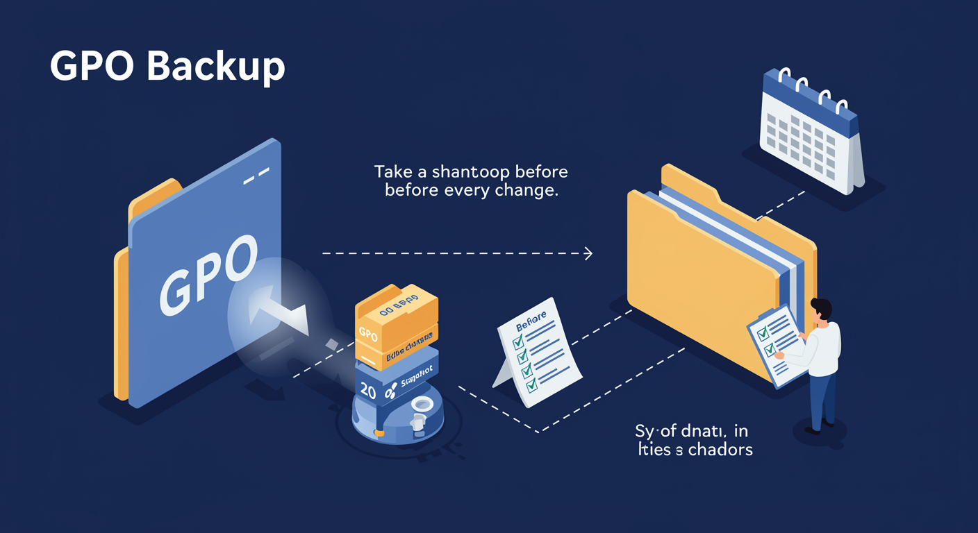 GPO Backup, Before You Change Anything, illustrated TLDR
