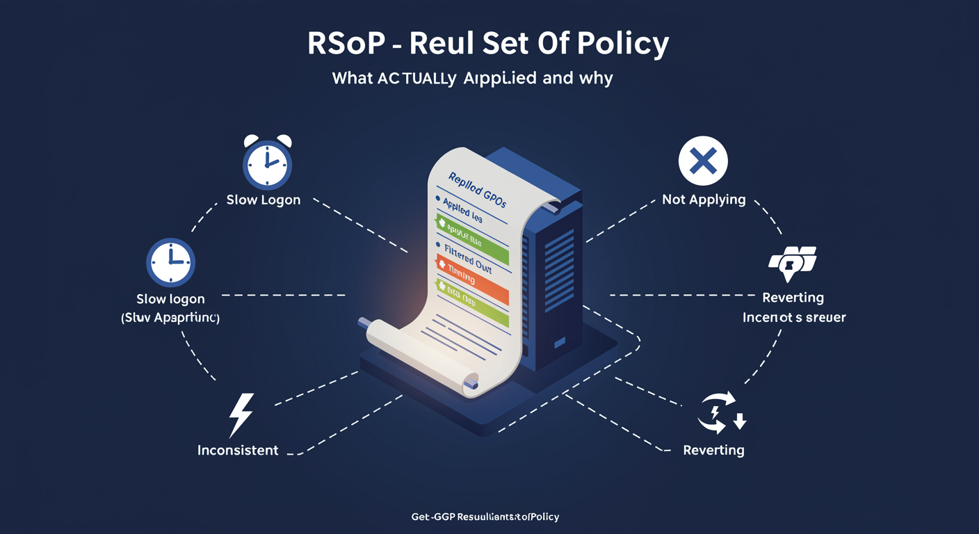 RSoP and Reporting, Planning-Mode and What-If, illustrated TLDR
