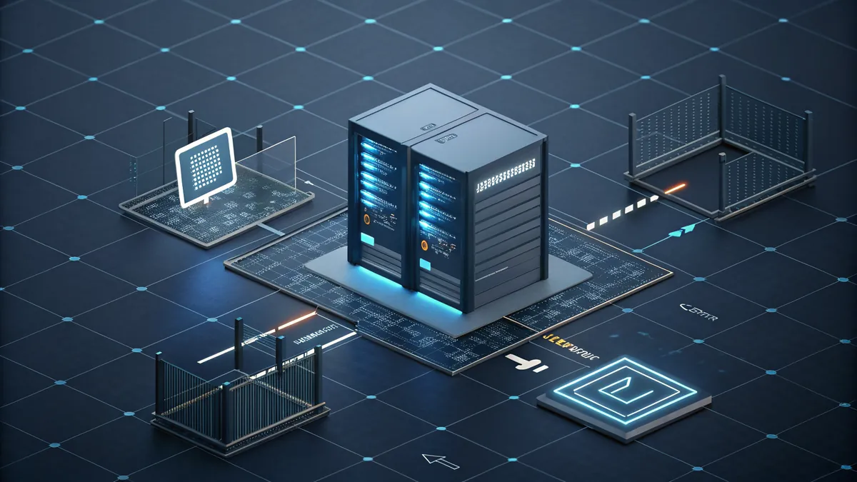 Inbound traffic is blocked by default and outbound is allowed, and each rule matches on a program, port, predefined service, or custom combination.