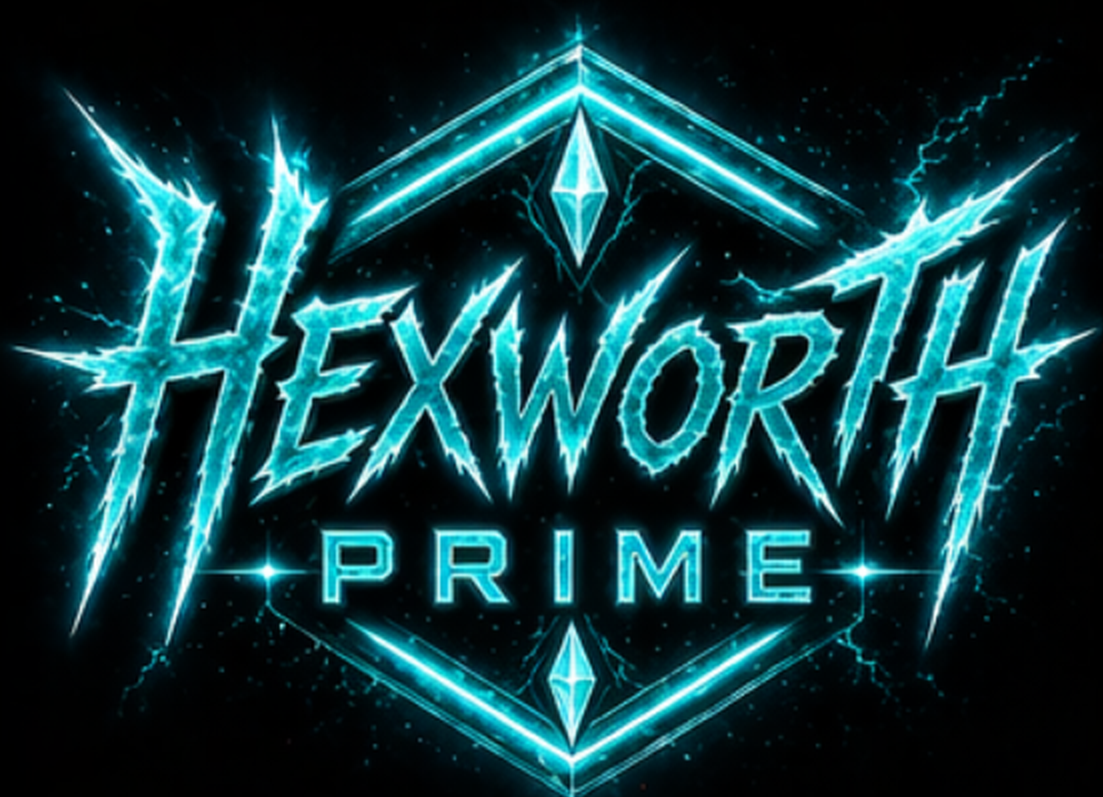 Hexworth Prime neon emblem
